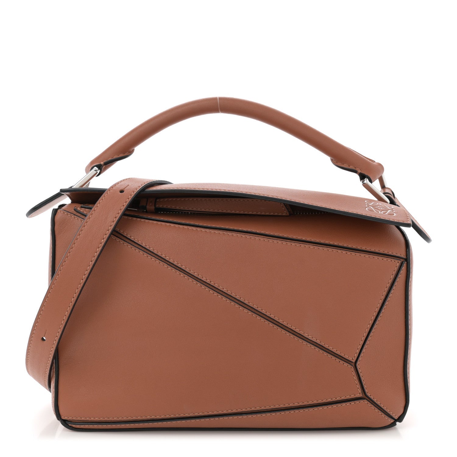 Calfskin Small Puzzle Bag Tan