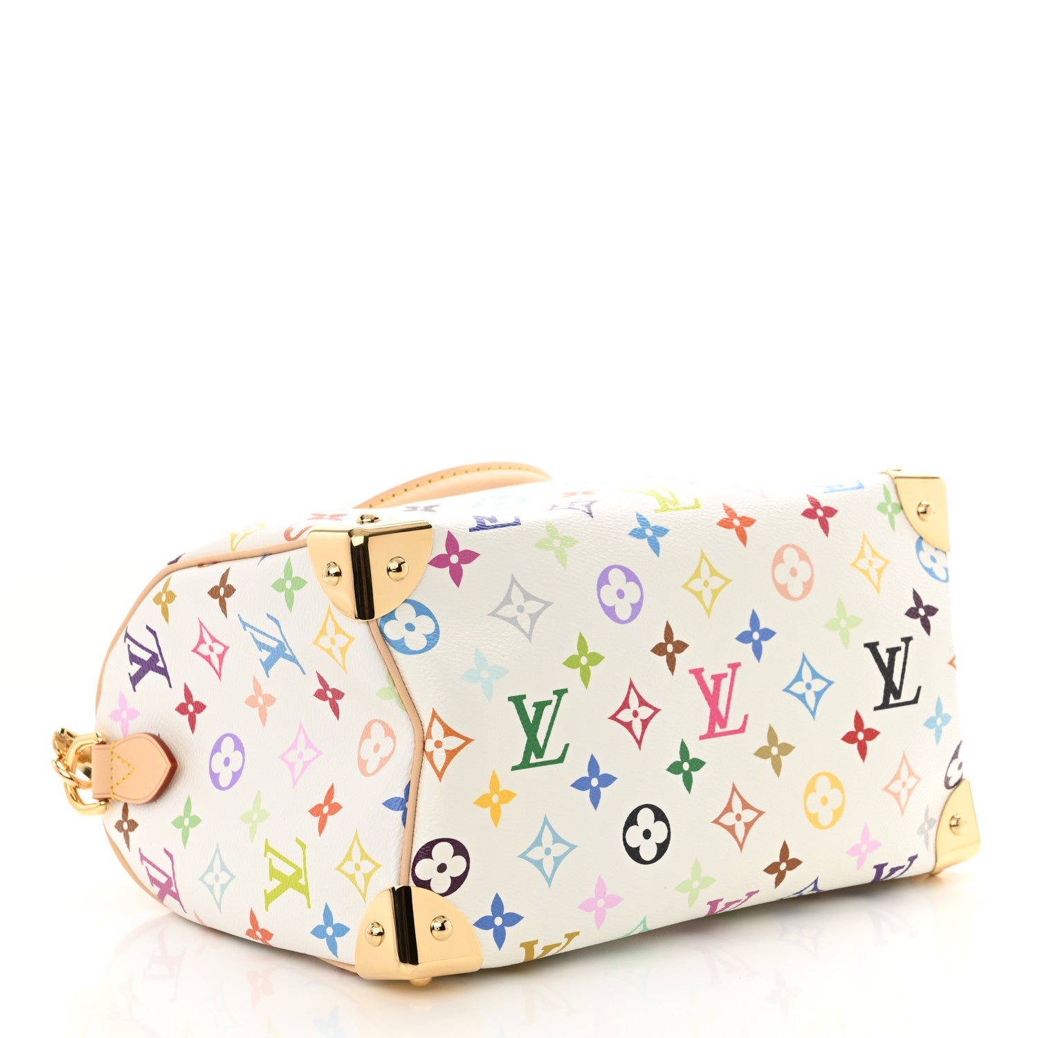 LV X TM Monogram Multicolor Speedy Bandouliere 25 White