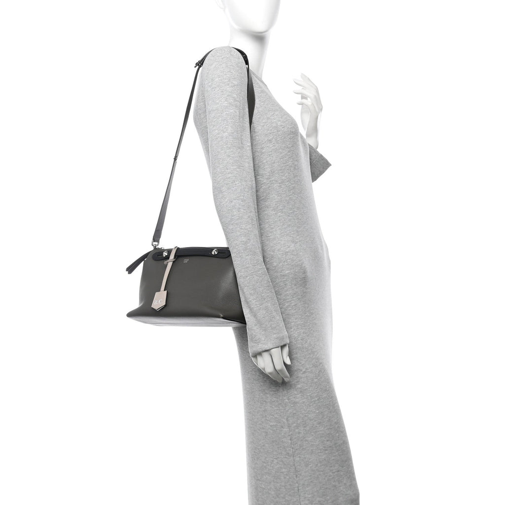 Vitello Dolce 4 Color Medium By The Way Boston Bag Carbone Grigio Polvere Multicolor