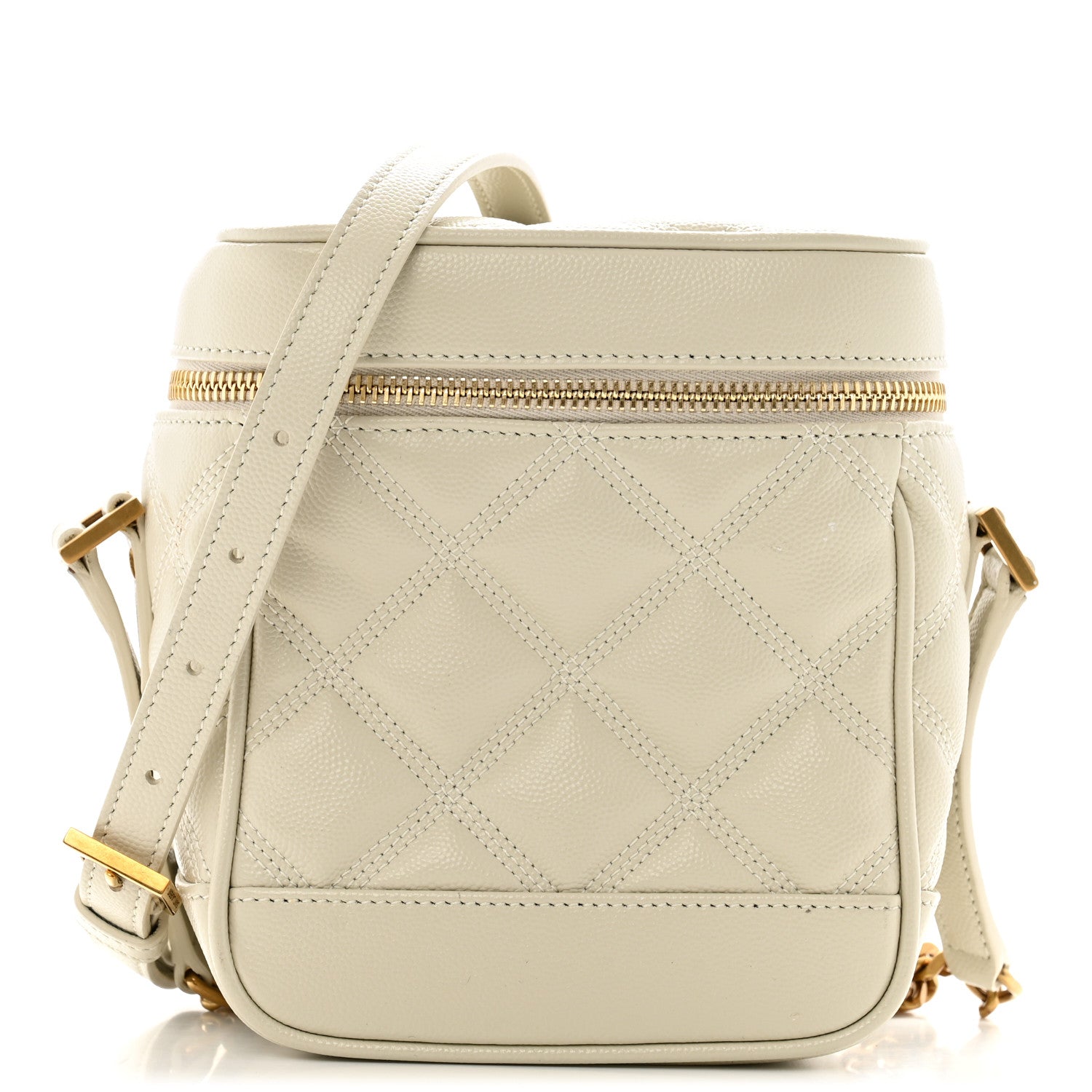 Grain de Poudre Quilted 80's Vanity Bag Crema Soft