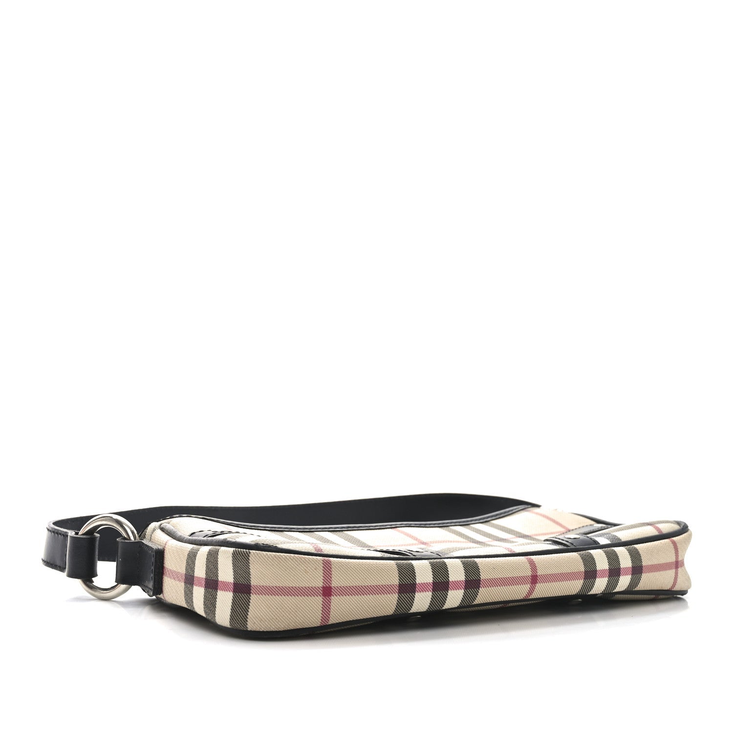 House Check Shoulder Bag Black