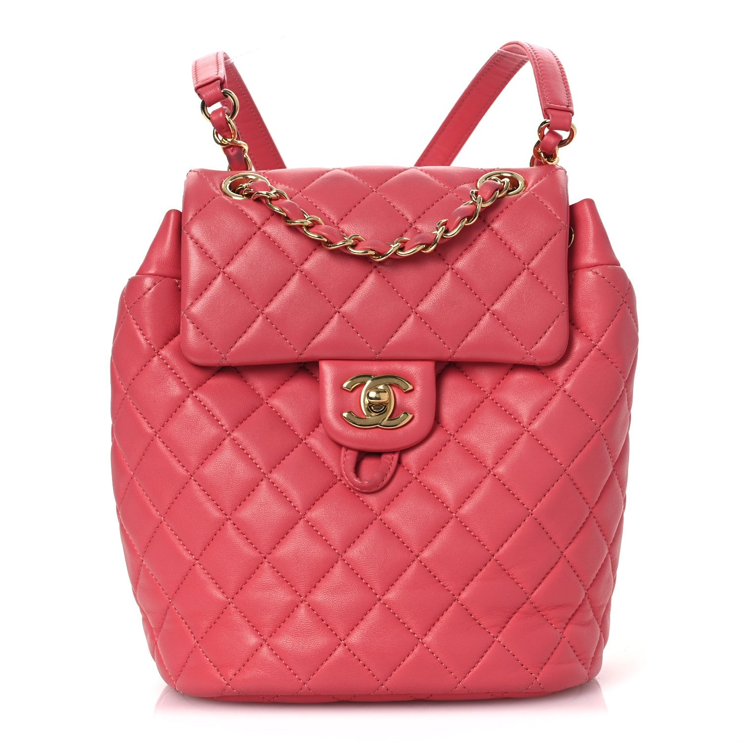 Lambskin Quilted Mini Urban Spirit Backpack Pink
