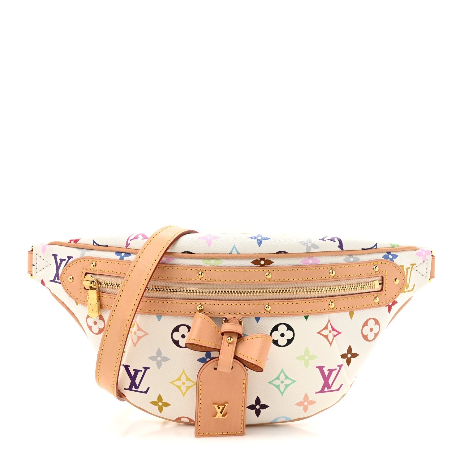 LV X TM Monogram Multicolor High Rise Bumbag White