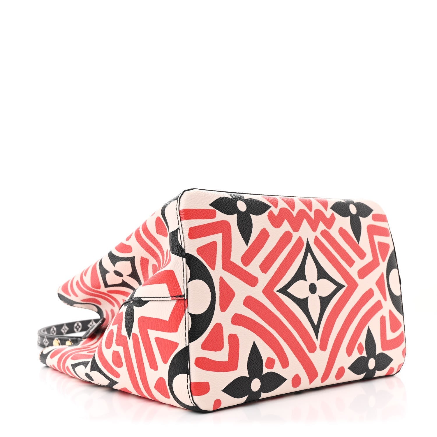Monogram Giant Crafty NeoNoe MM Creme Rouge Black