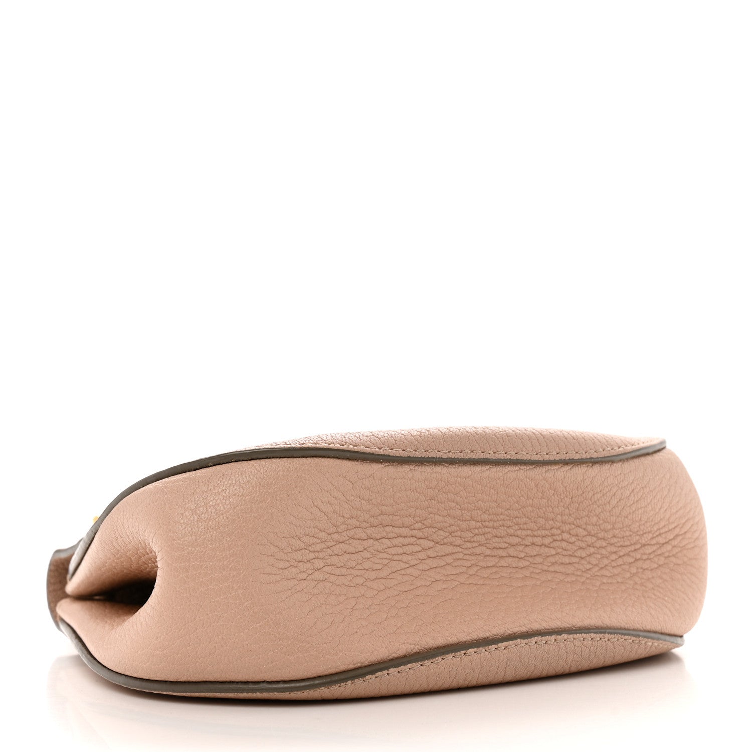 Grained Lambskin Mini Drew Shoulder Bag Cement Pink