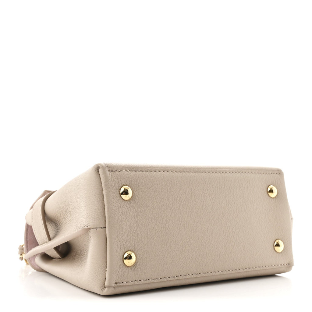 Soft Calfskin Mini Lockme Ever Greige