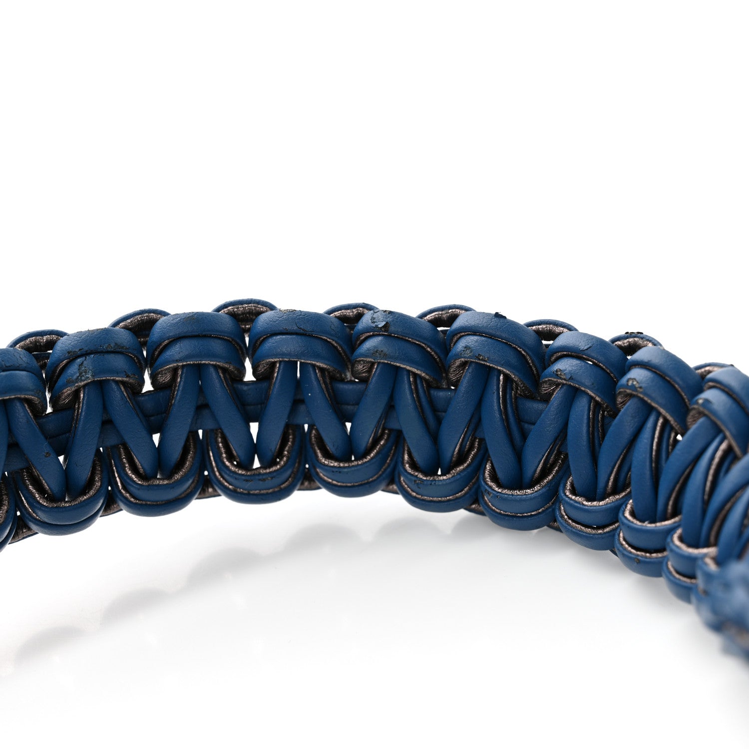 PVC Thread Woven Medium Boy Flap Dark Blue