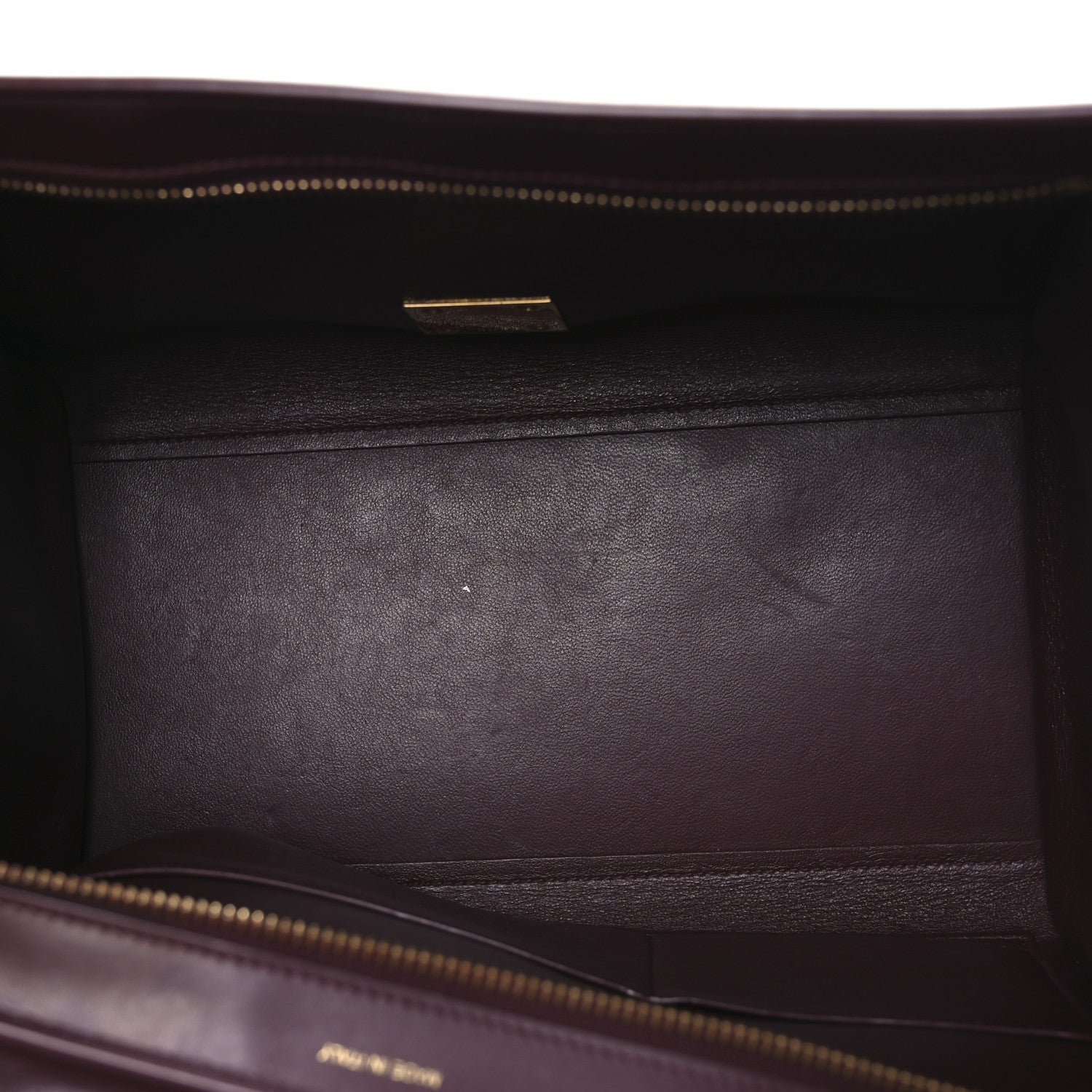 Satin Baby Grained Calfskin Small Tri-Color Trapeze Carmin