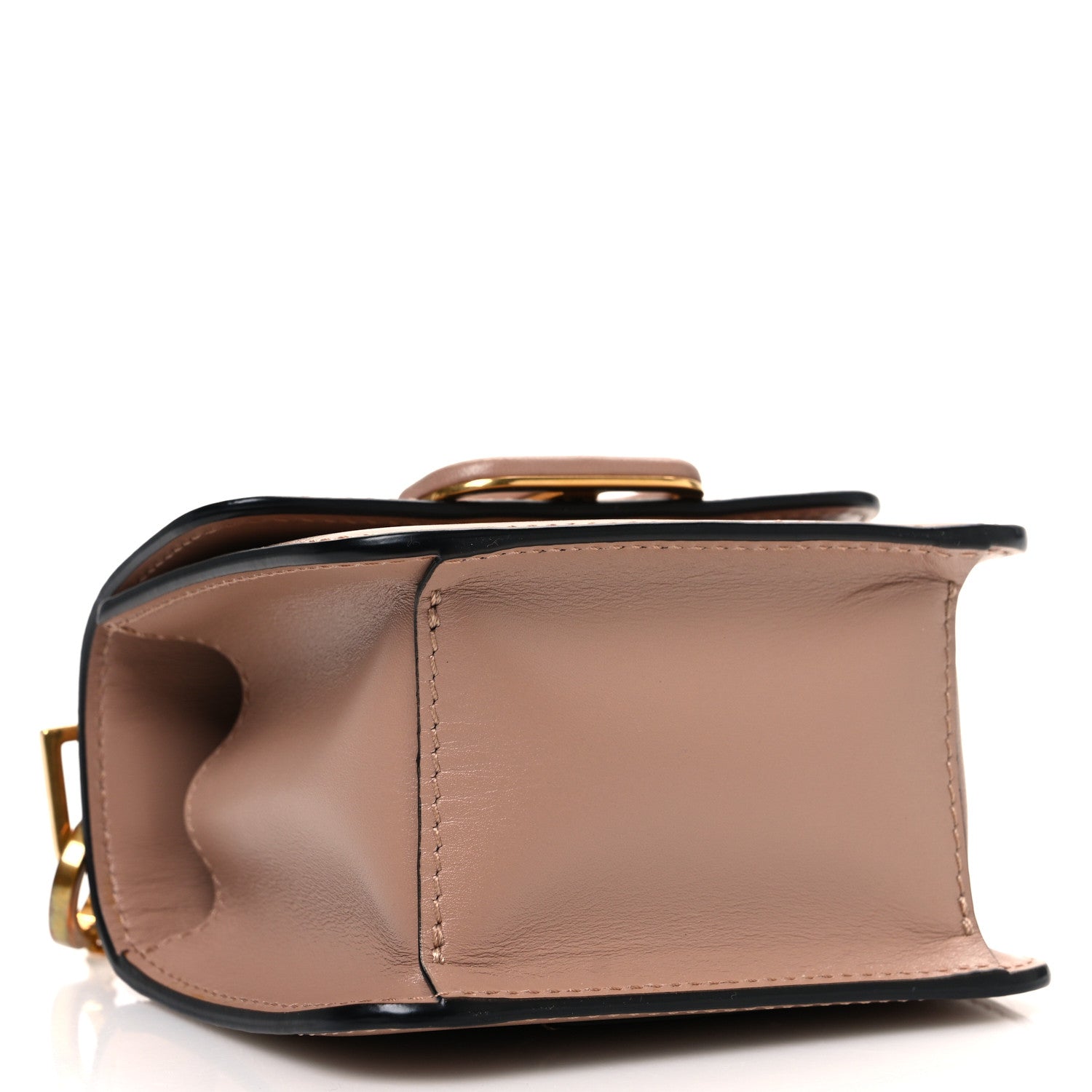 Smooth Calfskin Micro VSling Shoulder Bag Rose Cannelle