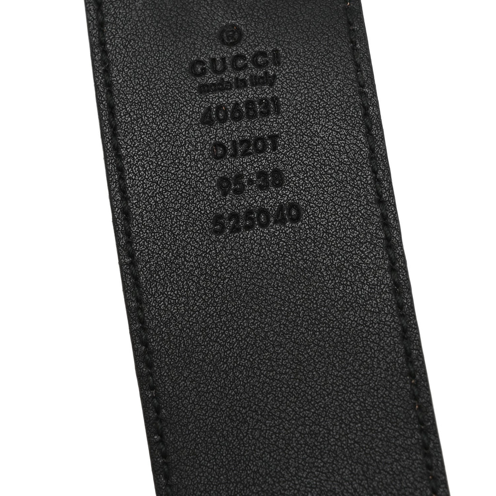 Textured Calfskin Double G 40mm Belt 95 38 Black