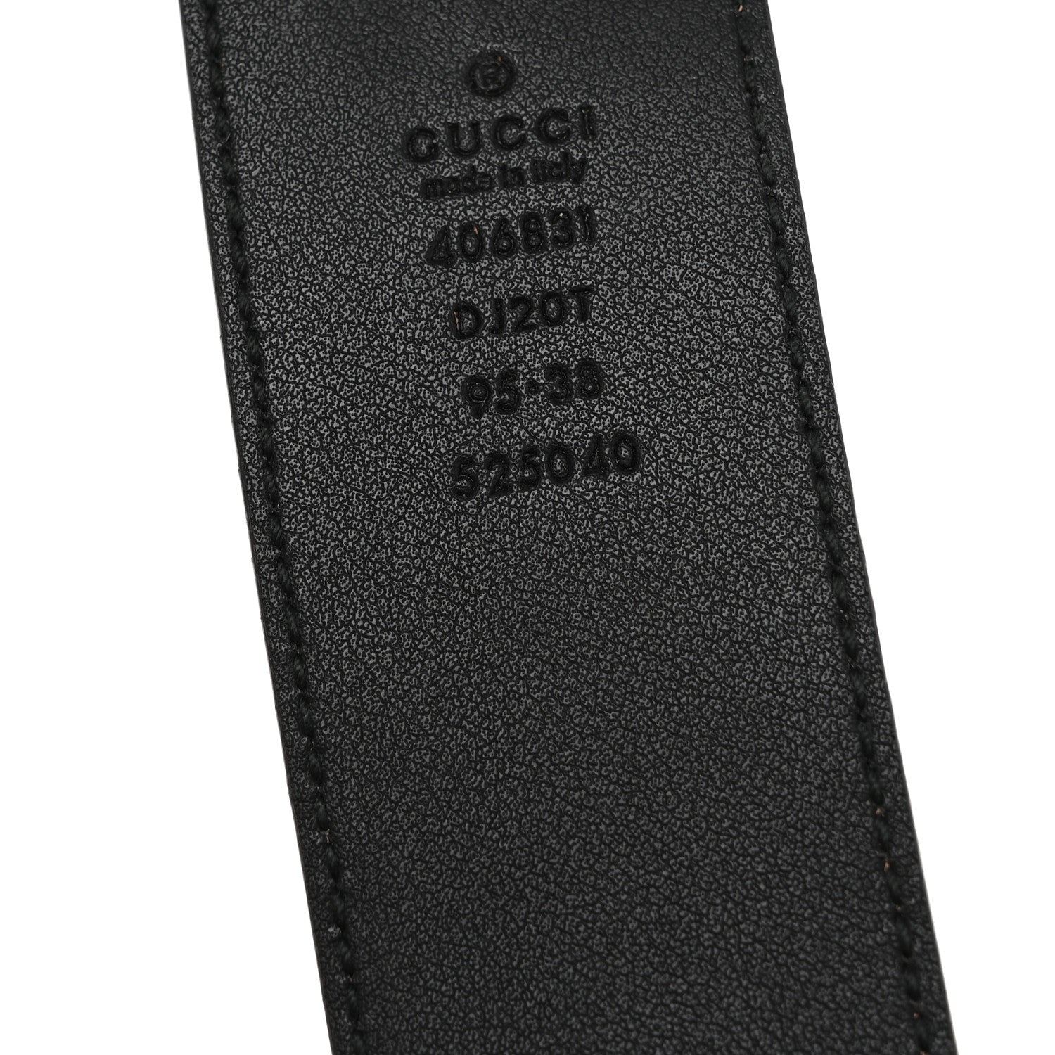 Textured Calfskin Double G 40mm Belt 95 38 Black