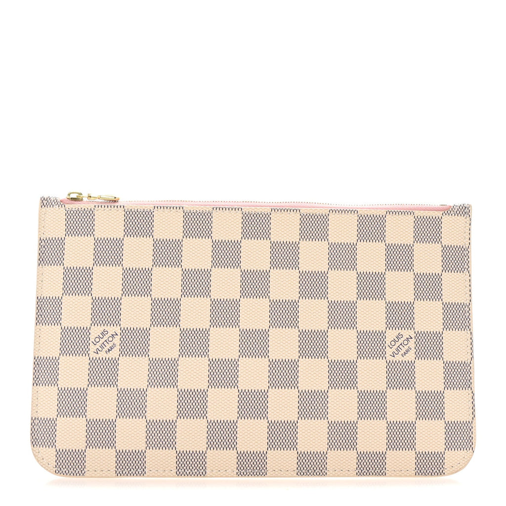 Damier Azur Neverfull MM GM Pochette Rose Ballerine