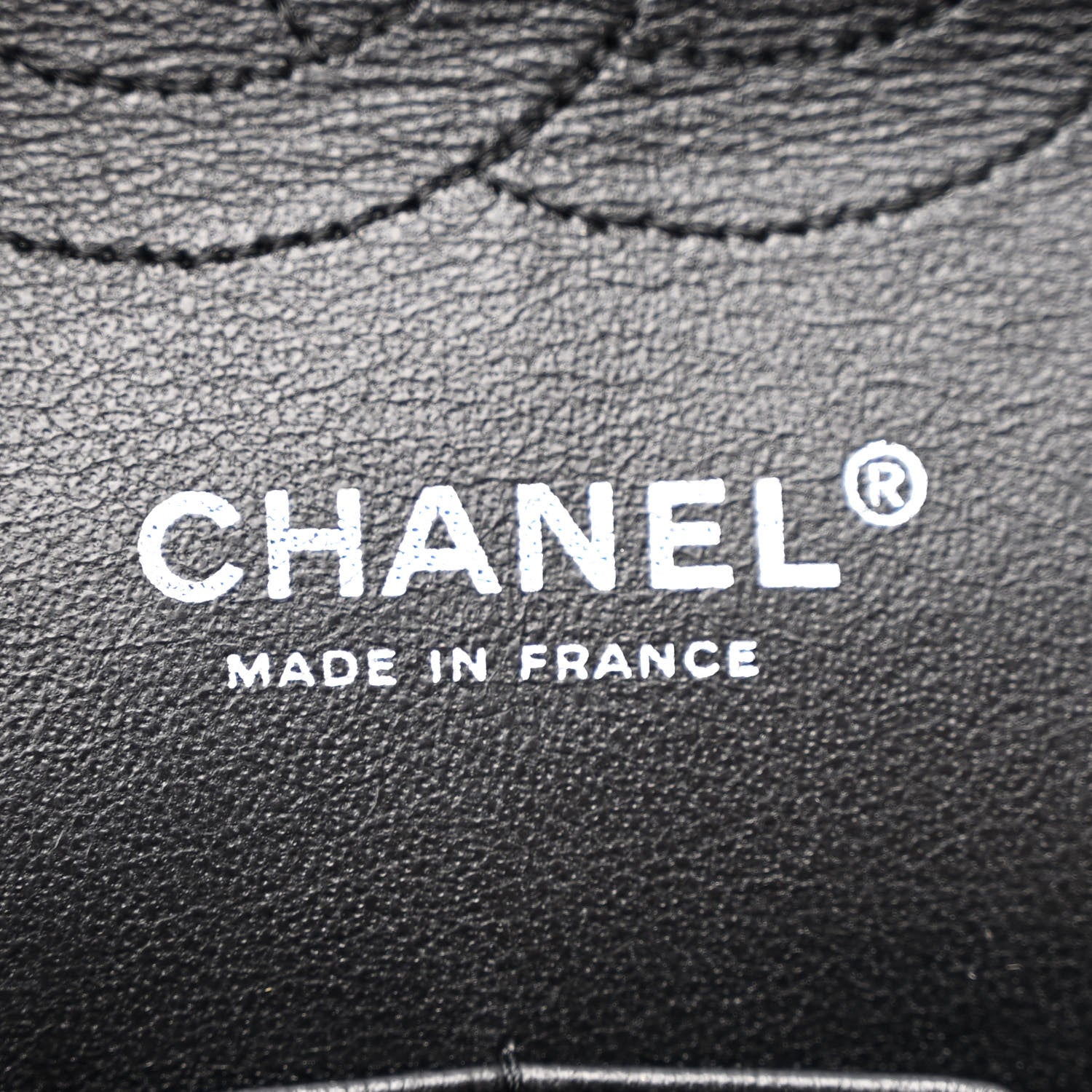 Patent Quilted Medium Double Flap Black