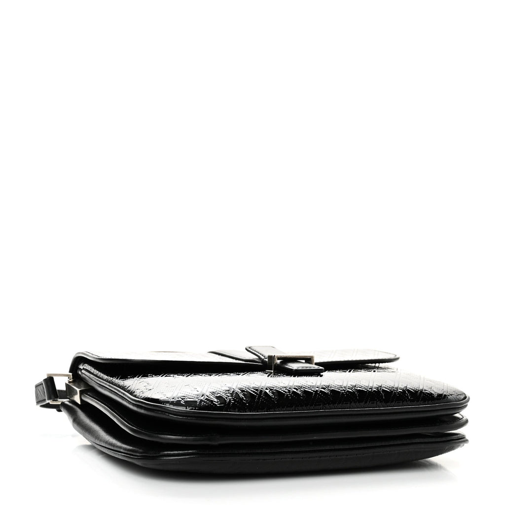 Patent Embossed Small Le Monogramme Satchel Black