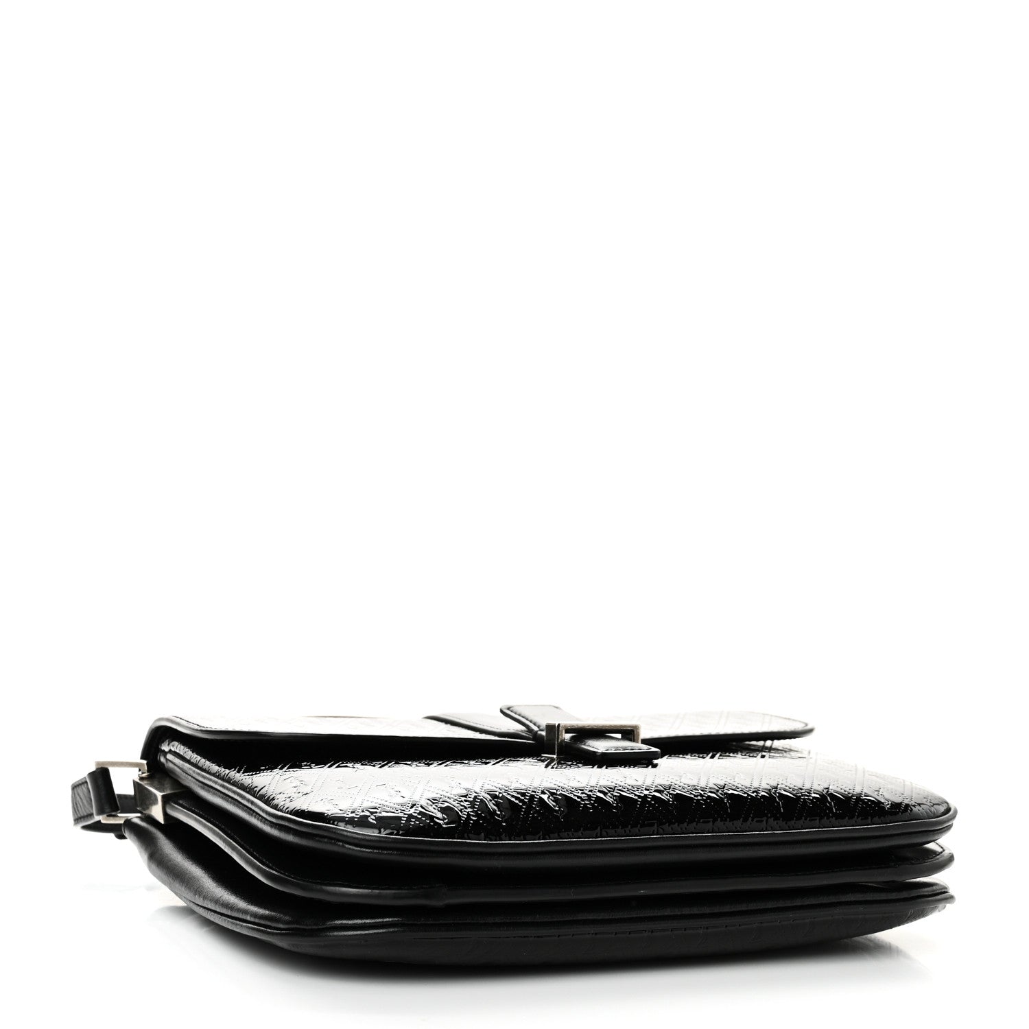 Patent Embossed Small Le Monogramme Satchel Black