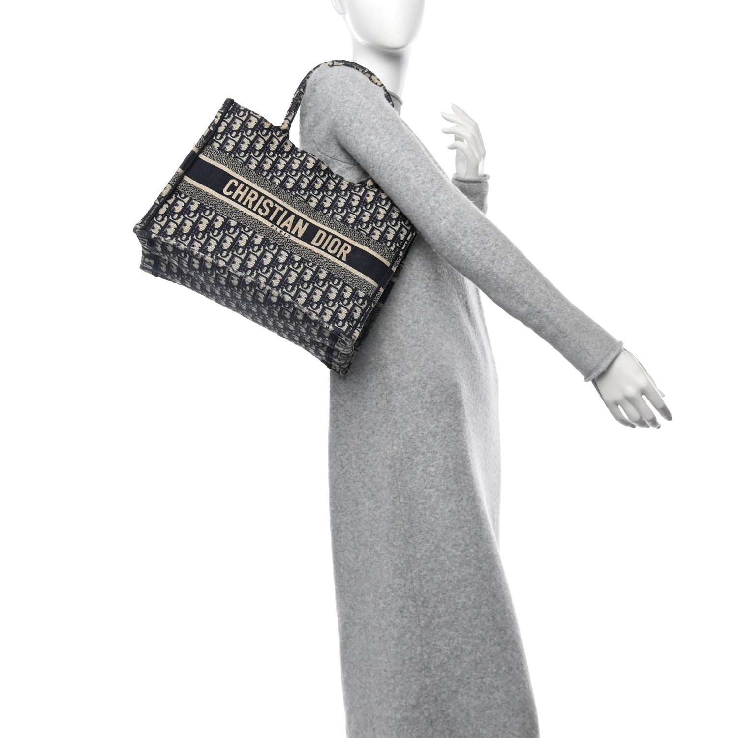 Oblique Medium Book Tote Blue Multicolor