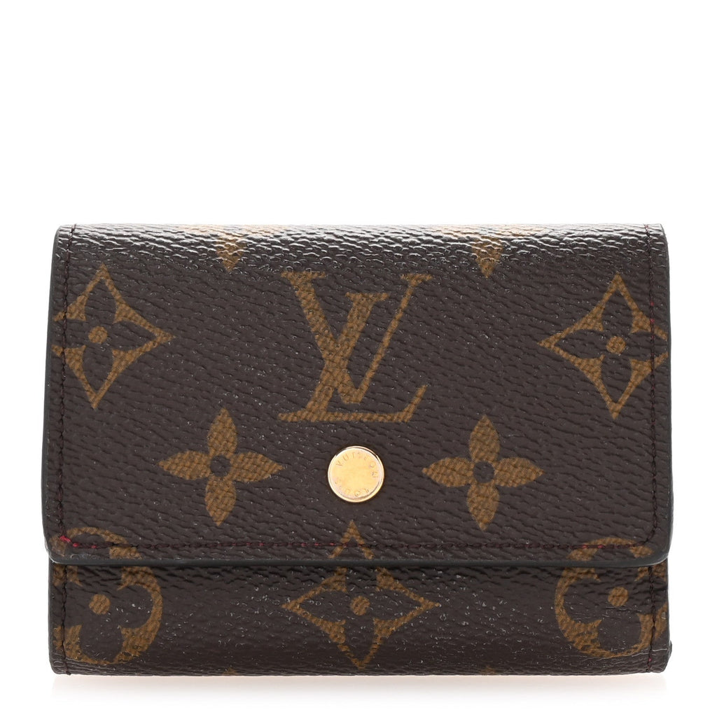 Monogram Micro Wallet Fuchsia