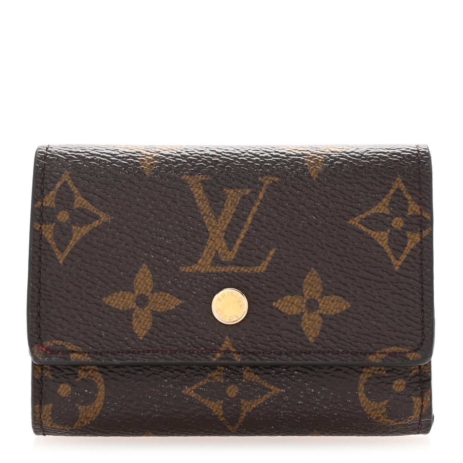 Monogram Micro Wallet Fuchsia
