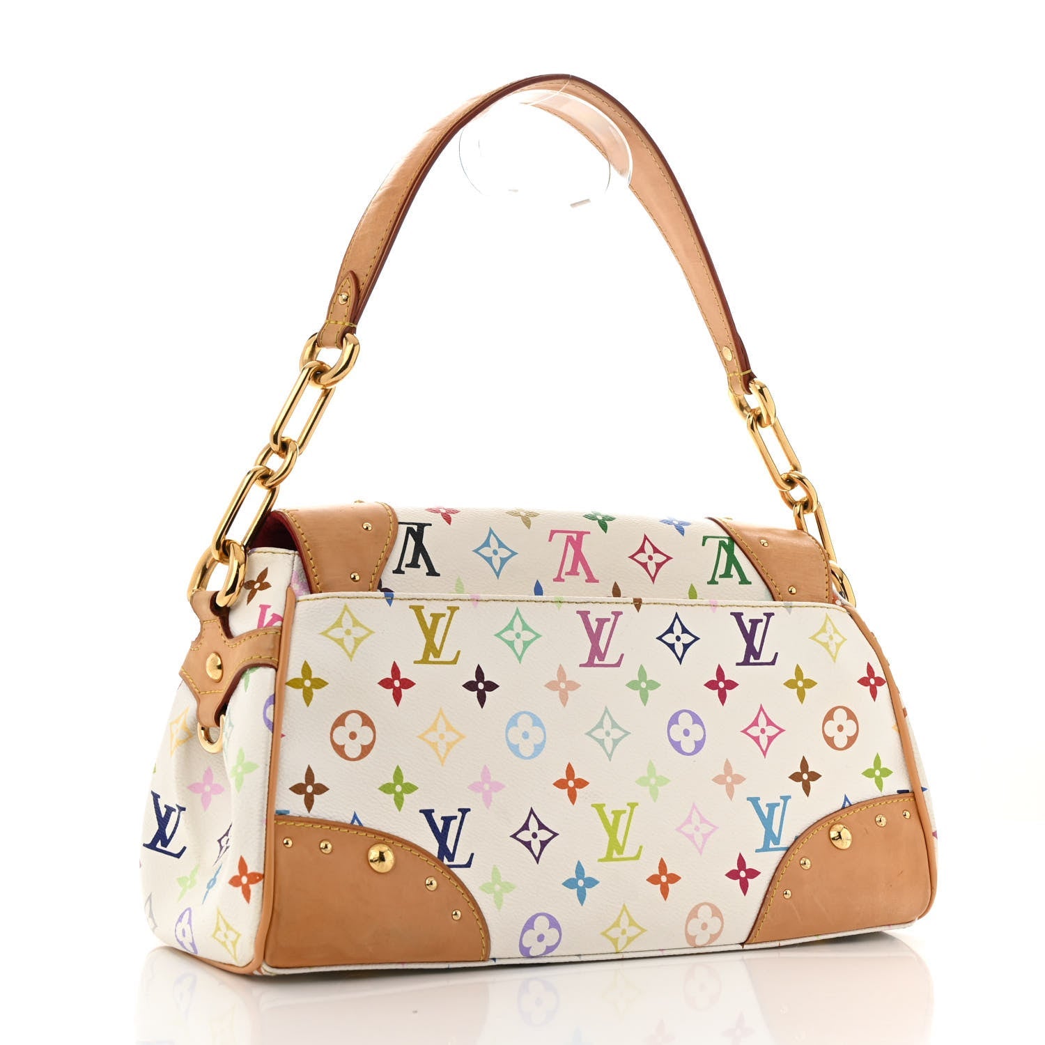 Monogram Multicolor Beverly MM White