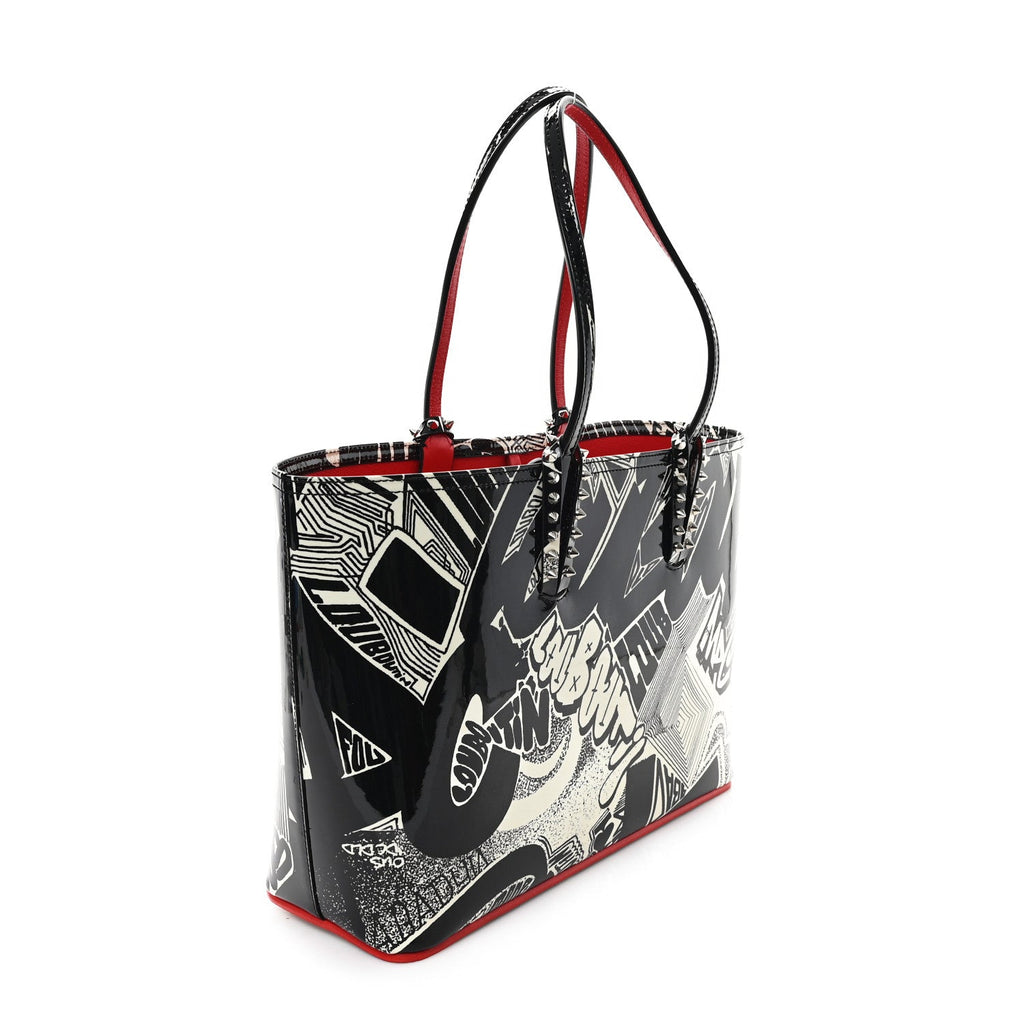 Patent Metro Graf Spikes East West Cabata Tote Black