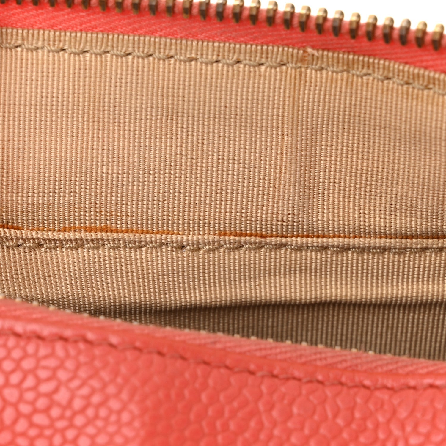 Caviar Quilted Timeless CC Shoulder Bag Coral