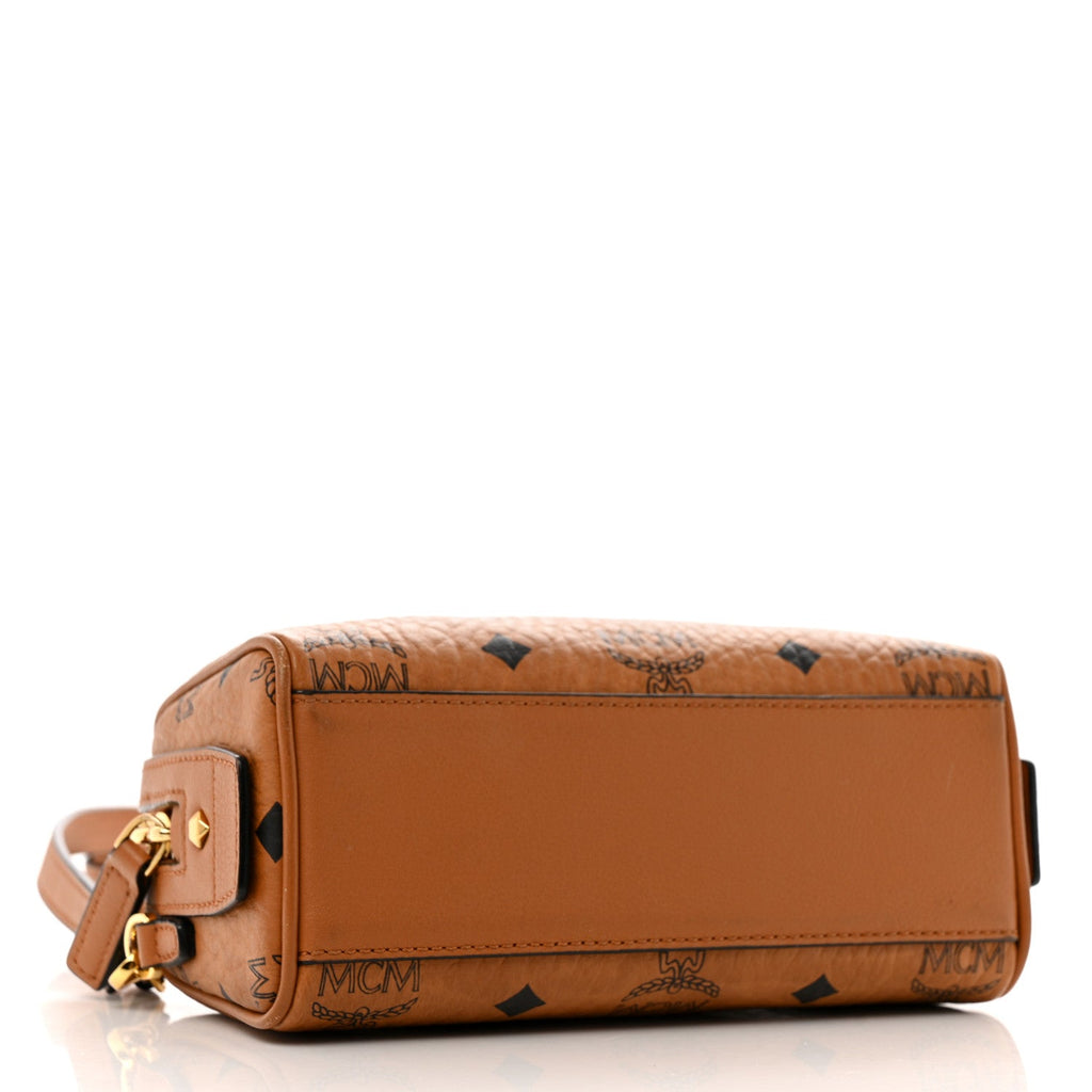 Visetos Mini Boston Bag Cognac