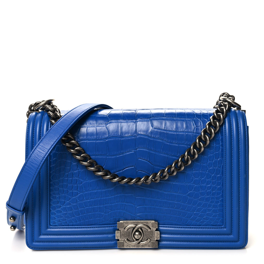 Alligator New Medium Boy Flap Blue