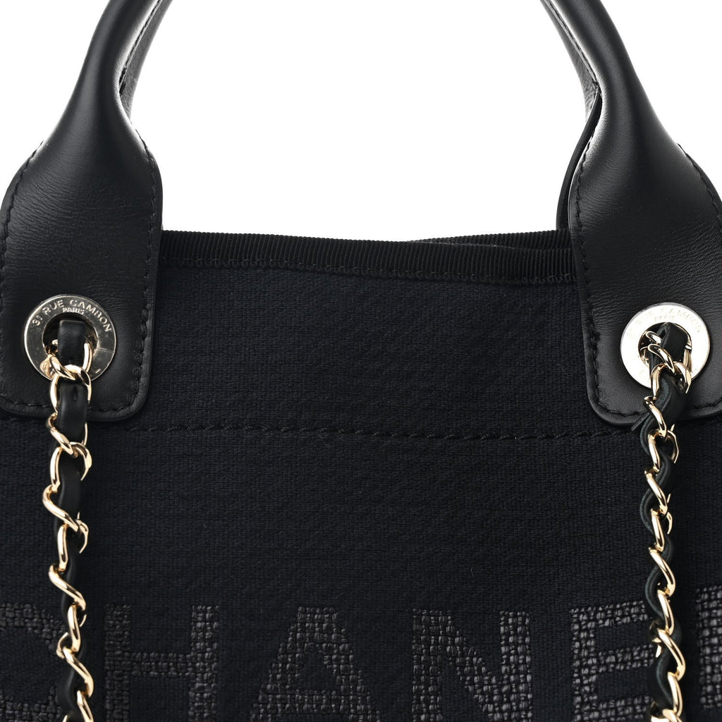 Mixed Fibers Small Deauville Tote Black