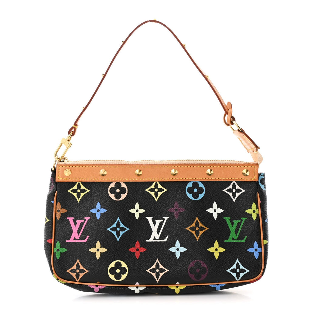 Monogram Multicolor Pochette Accessories Black