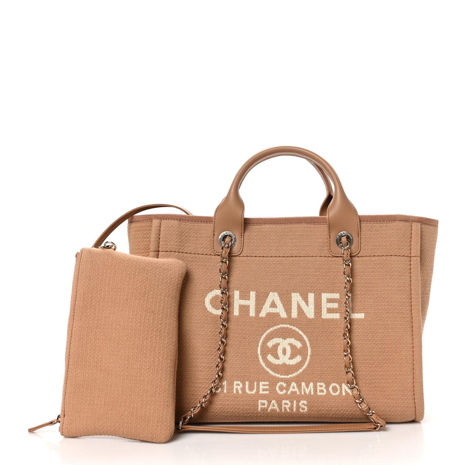 Mixed Fibers Small Deauville Tote Camel