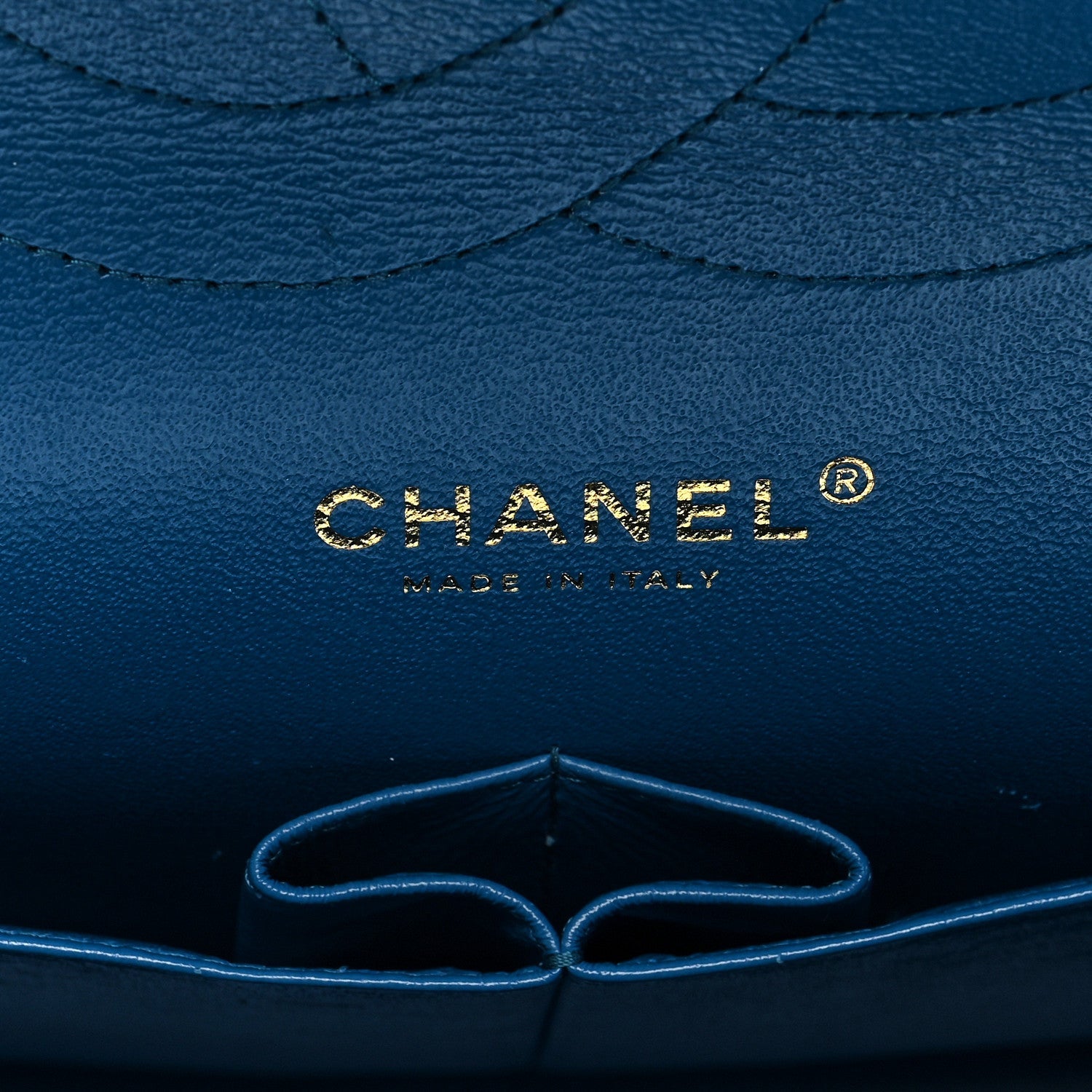 Caviar Quilted Jumbo Double Flap Blue