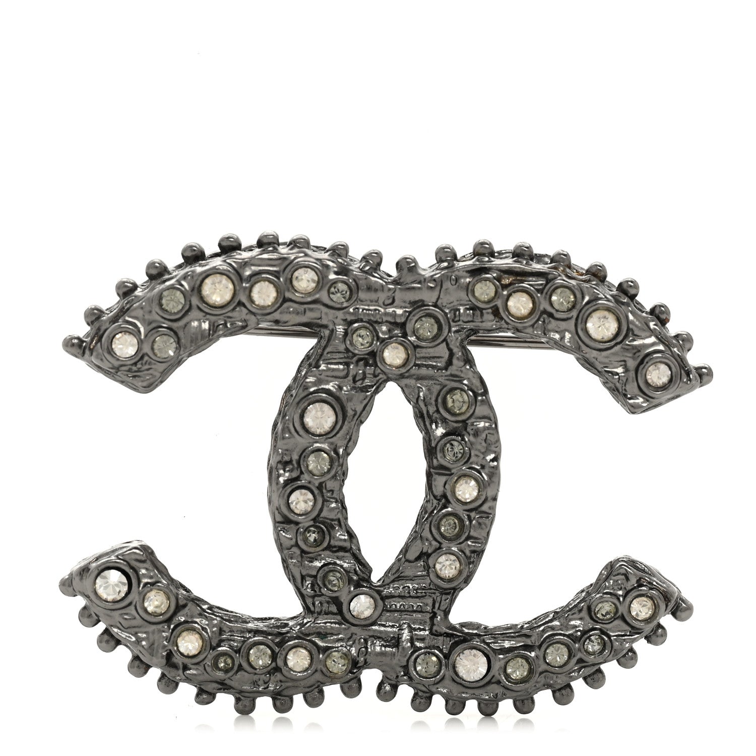 Ruthenium Crystal CC Brooch
