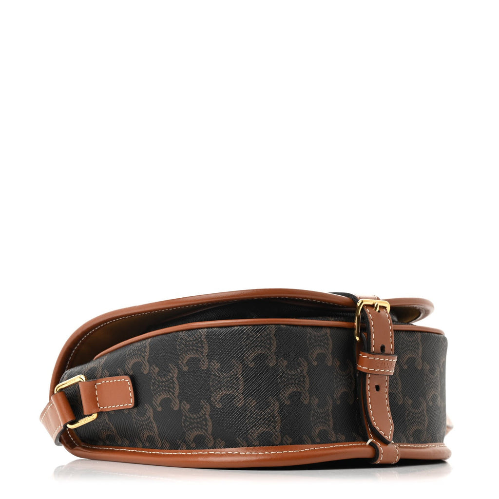 Triomphe Canvas Medium Folco Bag Tan