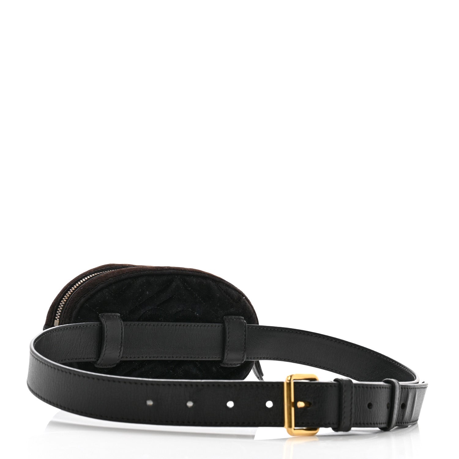 Velvet Matelasse GG Marmont Belt Bag 85 34 Black