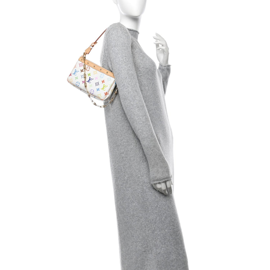LV X TM Monogram Multicolor Pochette Accessories White