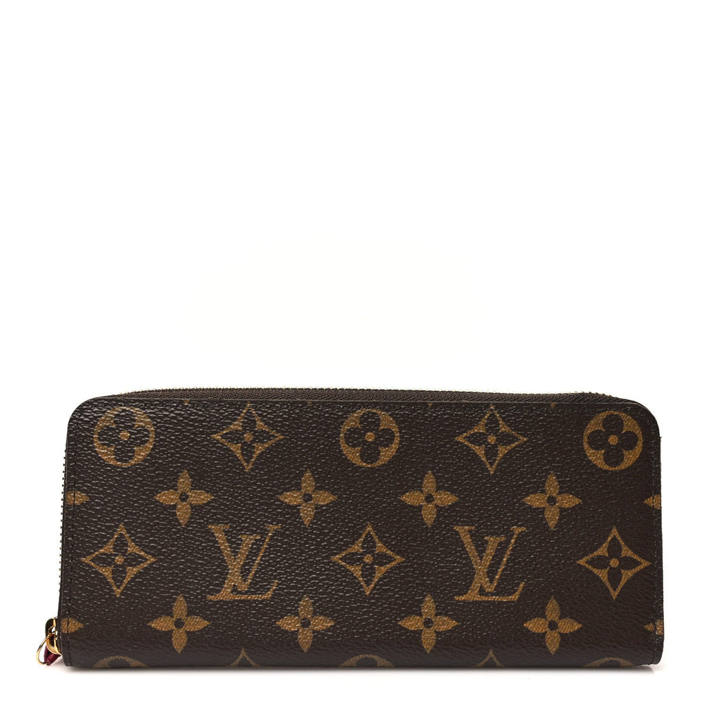 Monogram Clemence Wallet Fuchsia