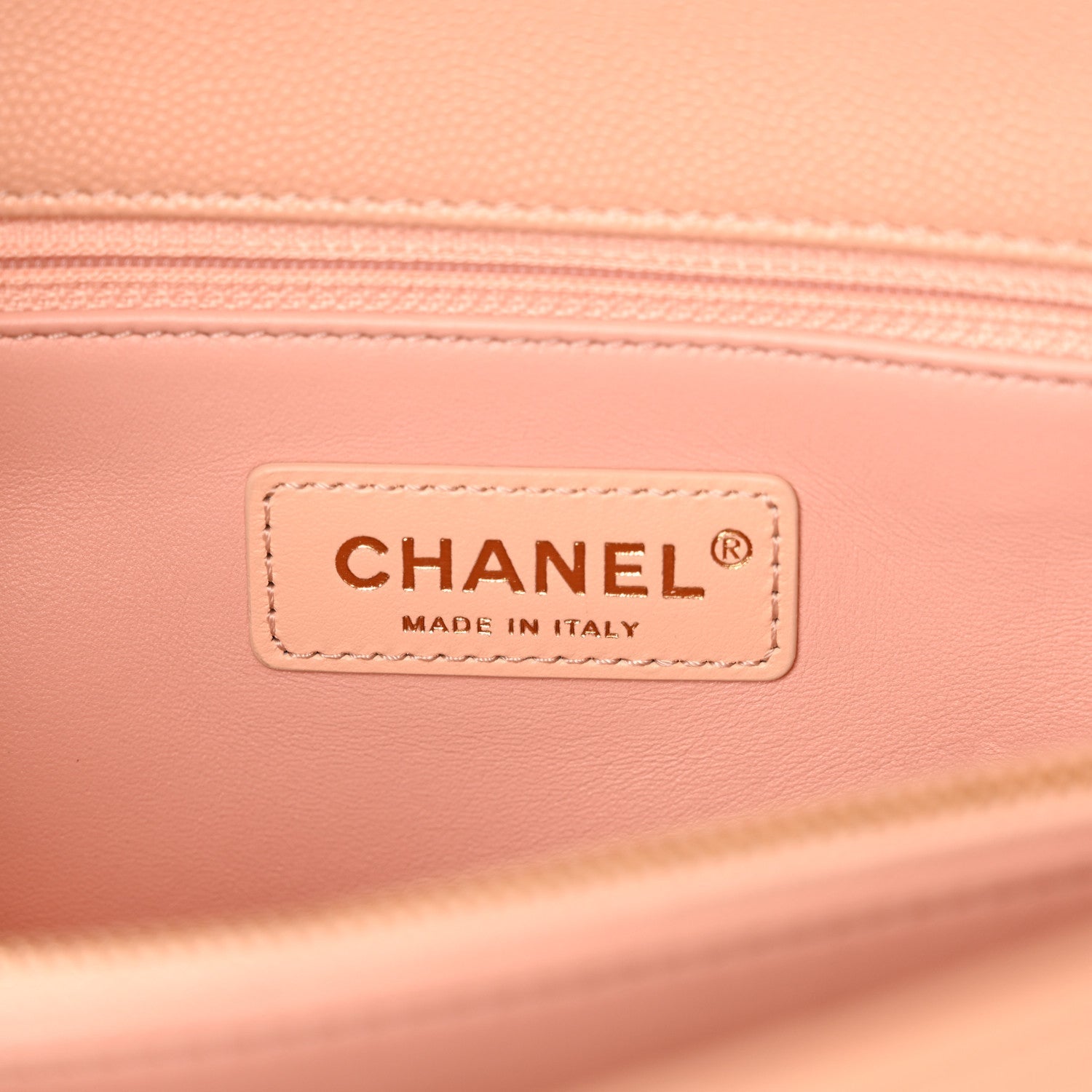 Caviar Quilted Small Coco Handle Flap Rose Clair
