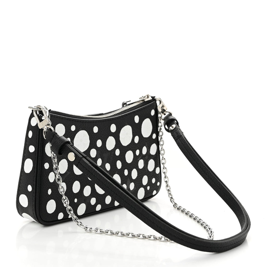 LV X YK Empreinte Easy Pouch On Strap Black White