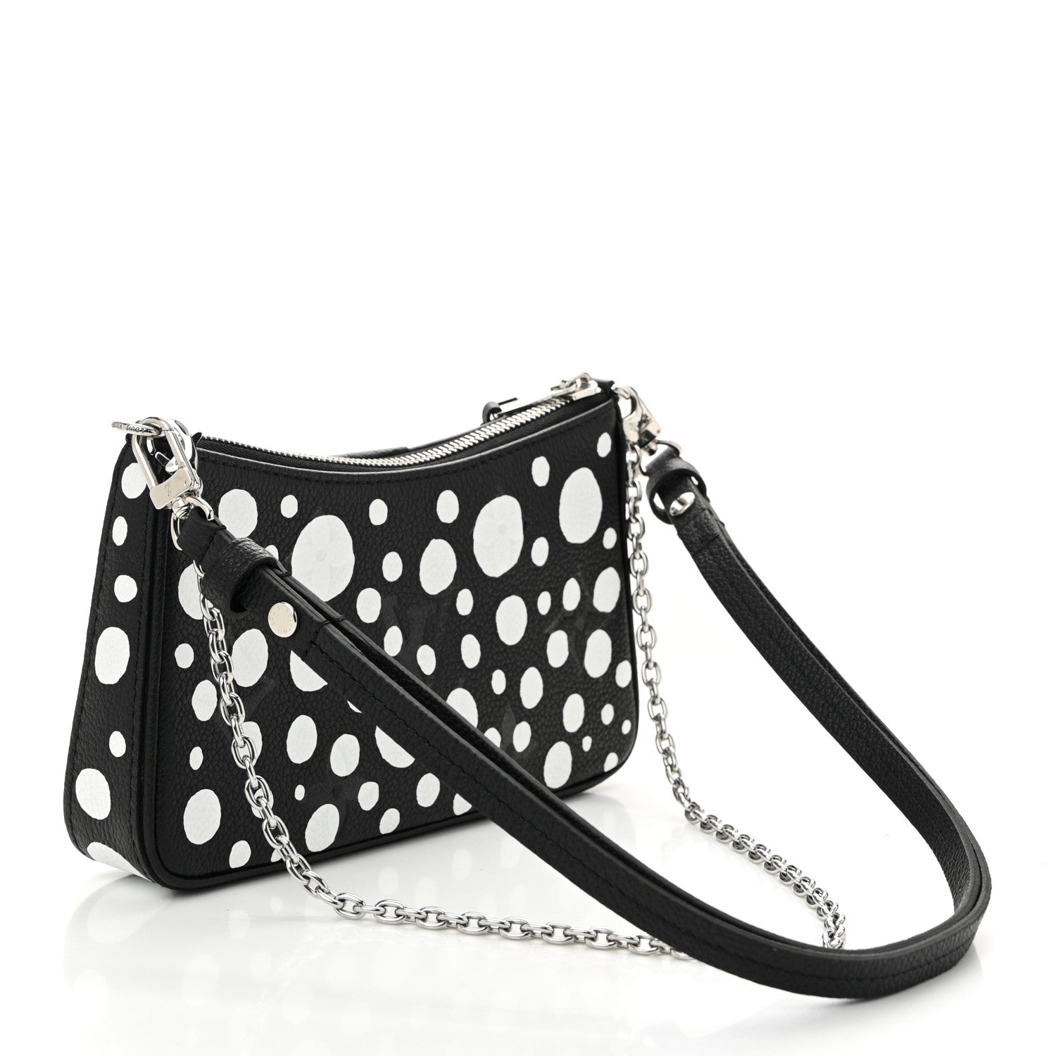 LV X YK Empreinte Easy Pouch On Strap Black White