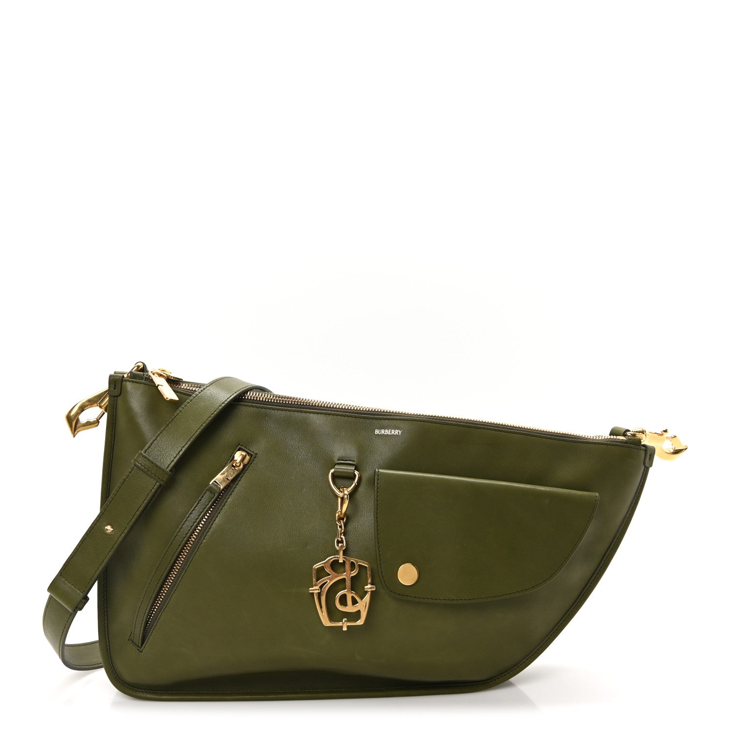 Calfskin Medium Shield Twin Bag Coal