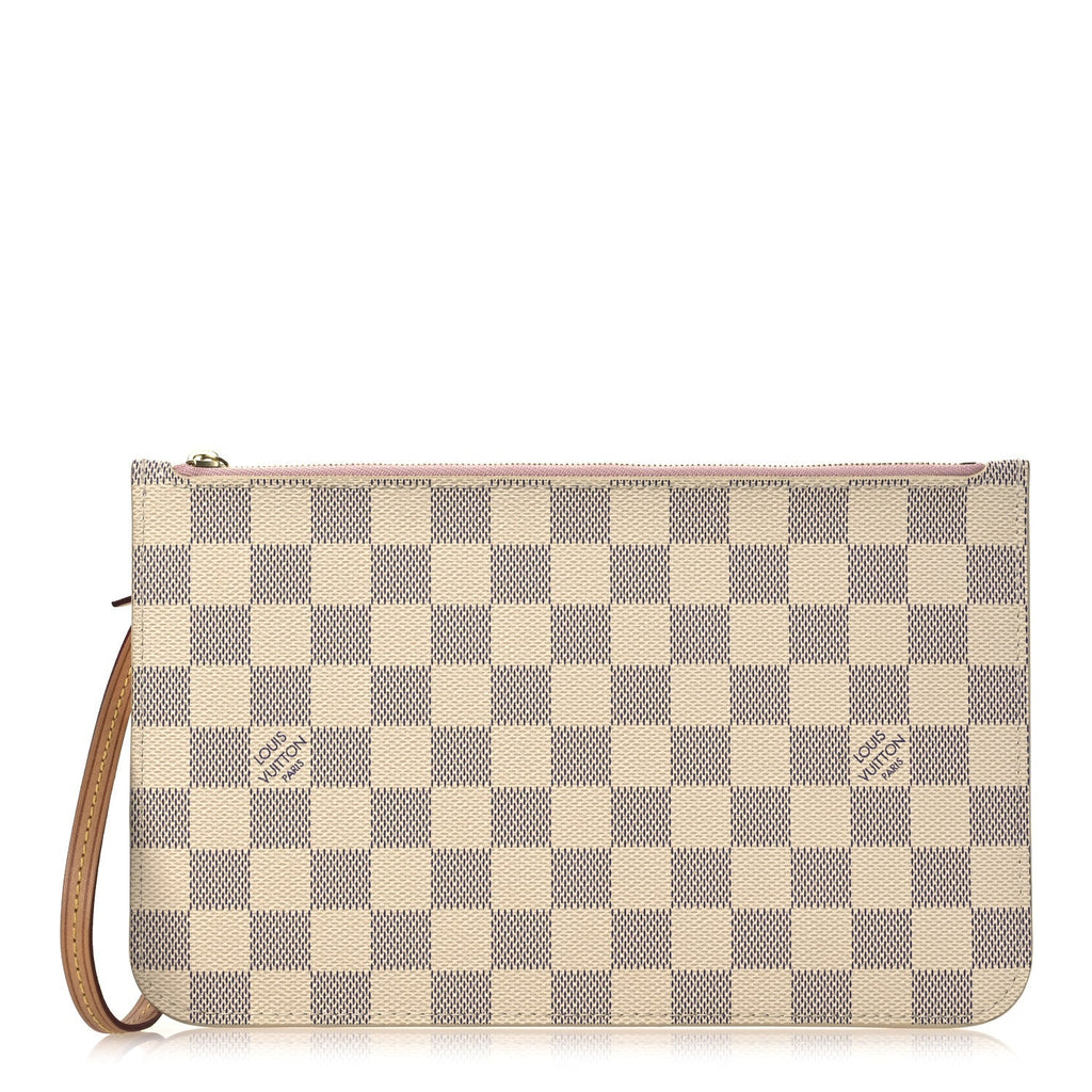 Damier Azur Neverfull MM GM Pochette Rose Ballerine