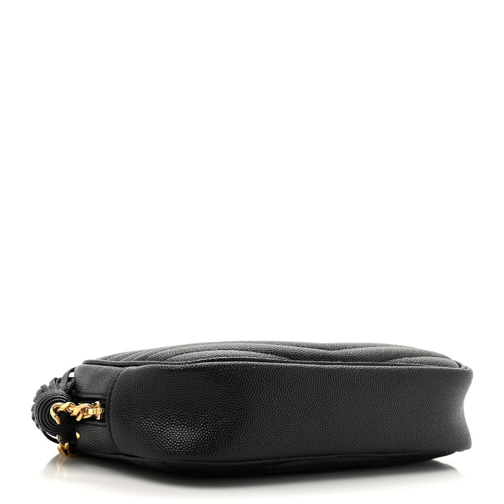 Grain De Poudre Matelasse Monogram Mini Lou Camera Bag Black