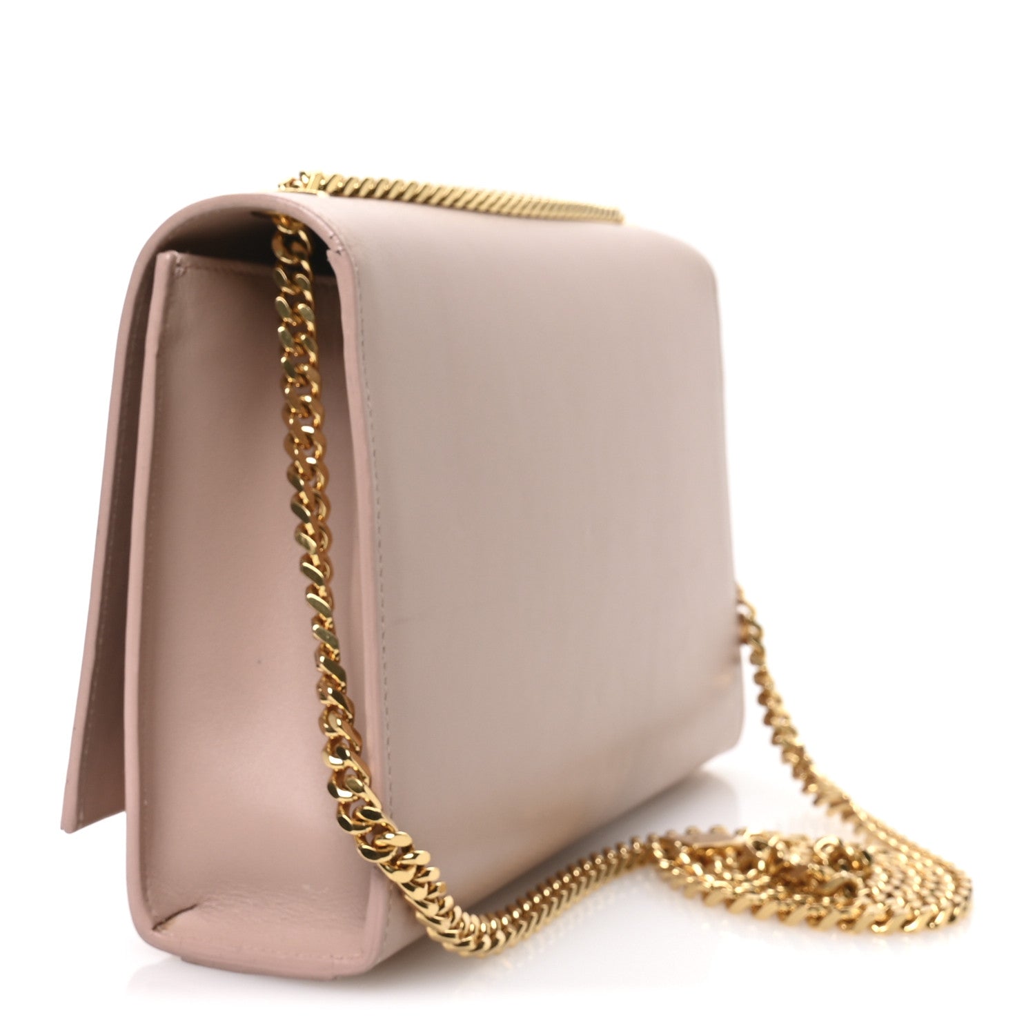Smooth Calfskin Medium Classic Monogram Kate Tassel Satchel Pink