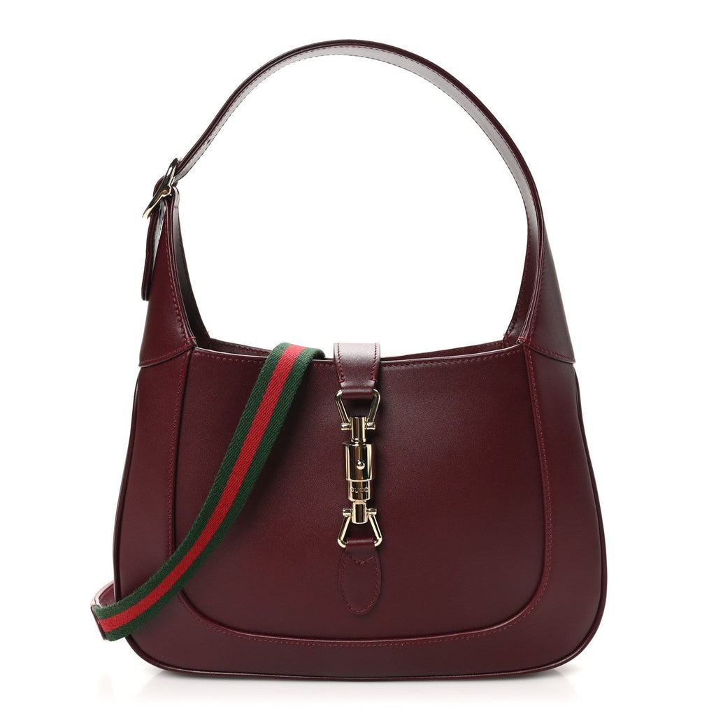 Ancora Calfskin Web Medium Jackie 1961 Hobo Rosso