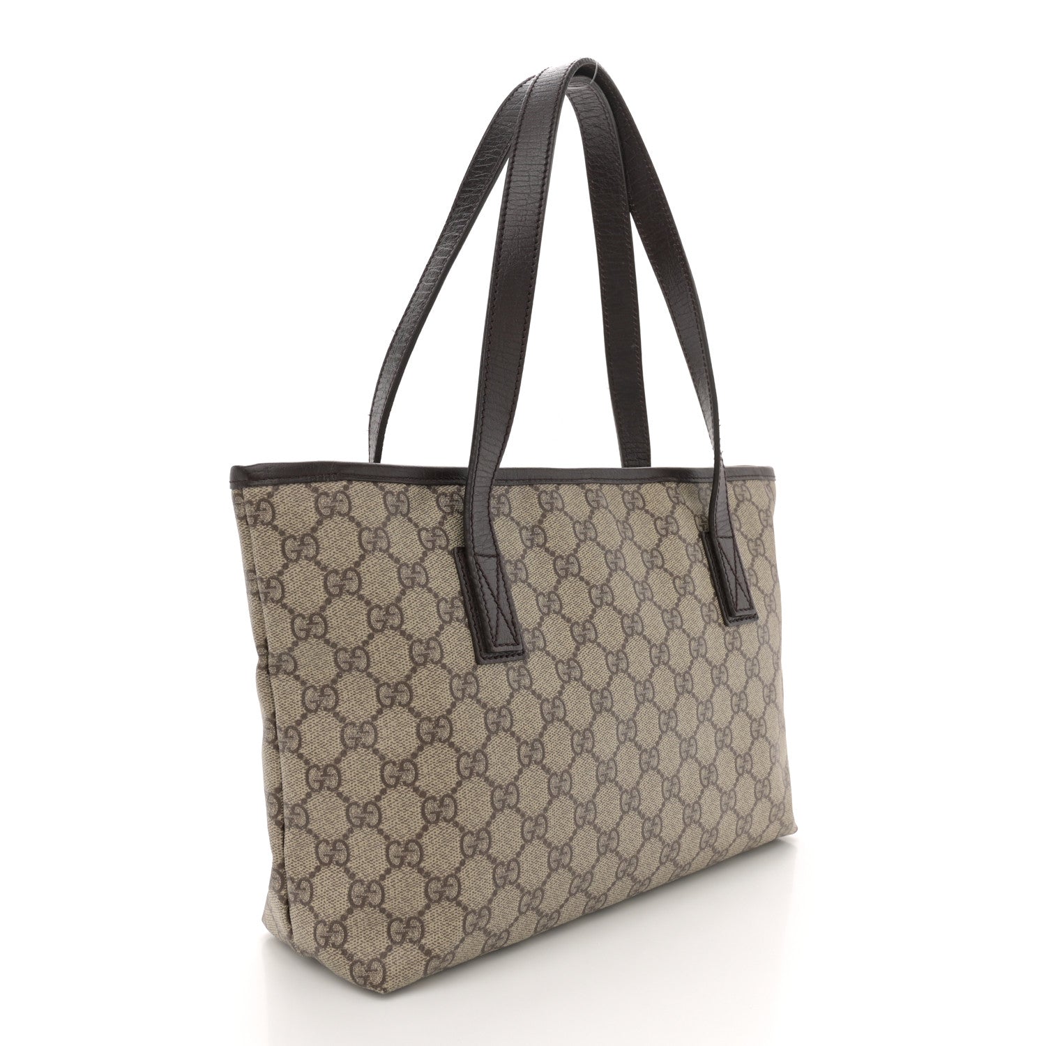GG Plus Monogram Small Joy Tote Dark Brown