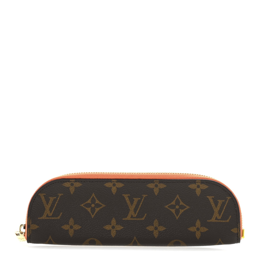 Monogram Charlotte Pencil Pouch Orange