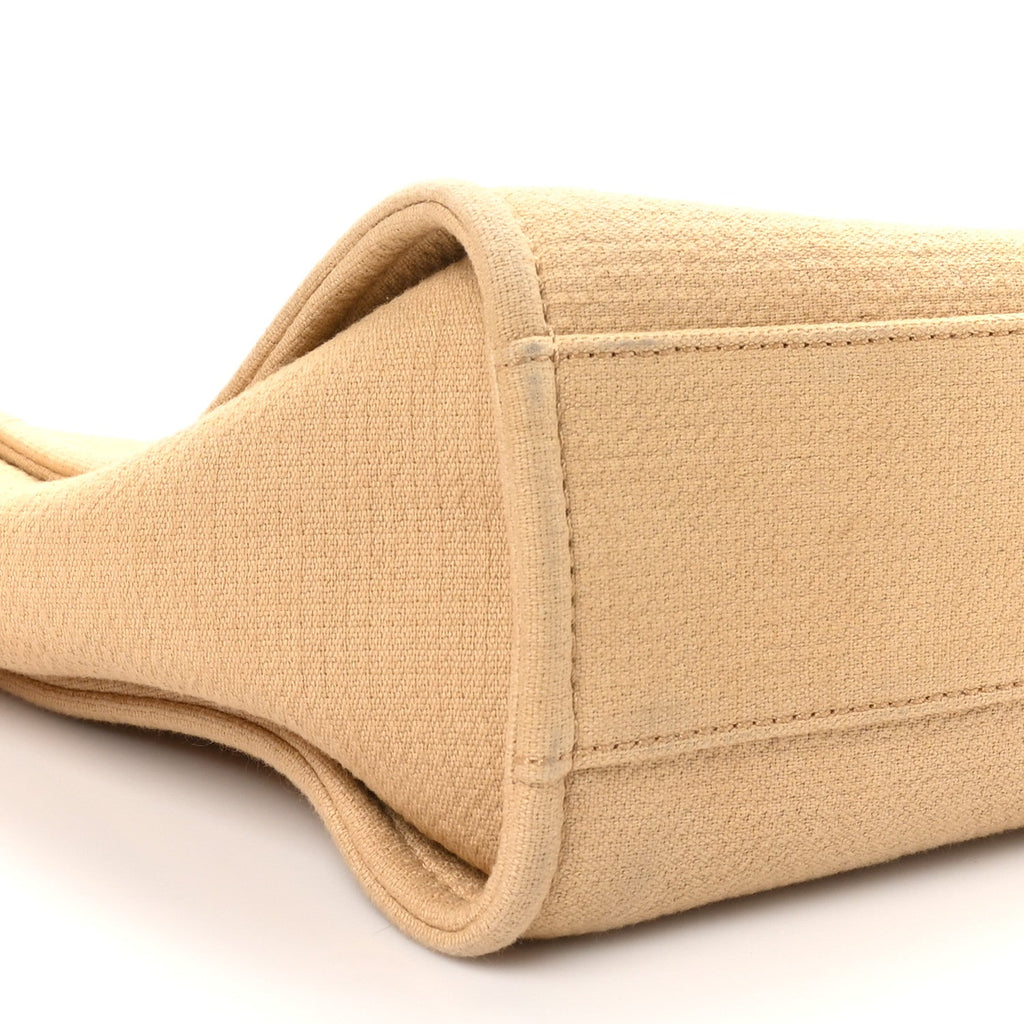 Mixed Fibers Small Deauville Tote Beige