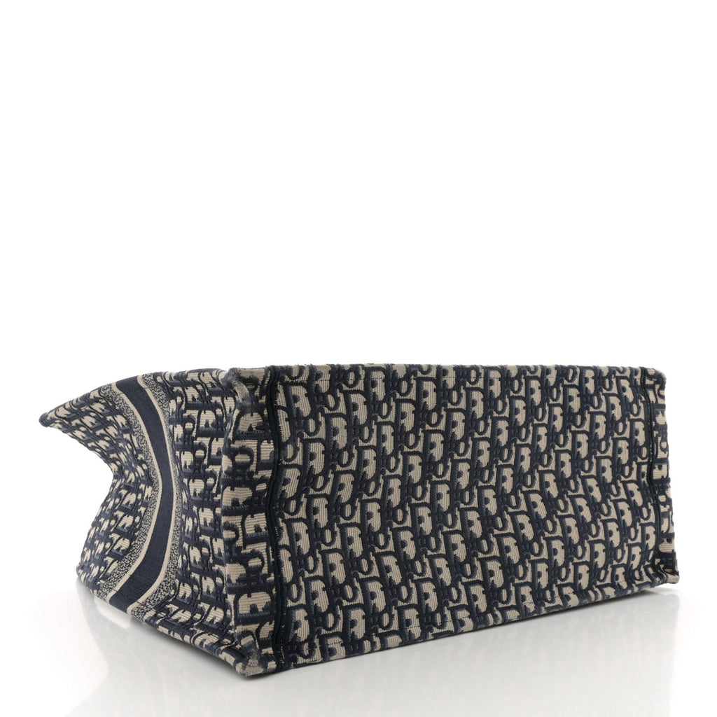 Oblique Large Book Tote Blue Multicolor