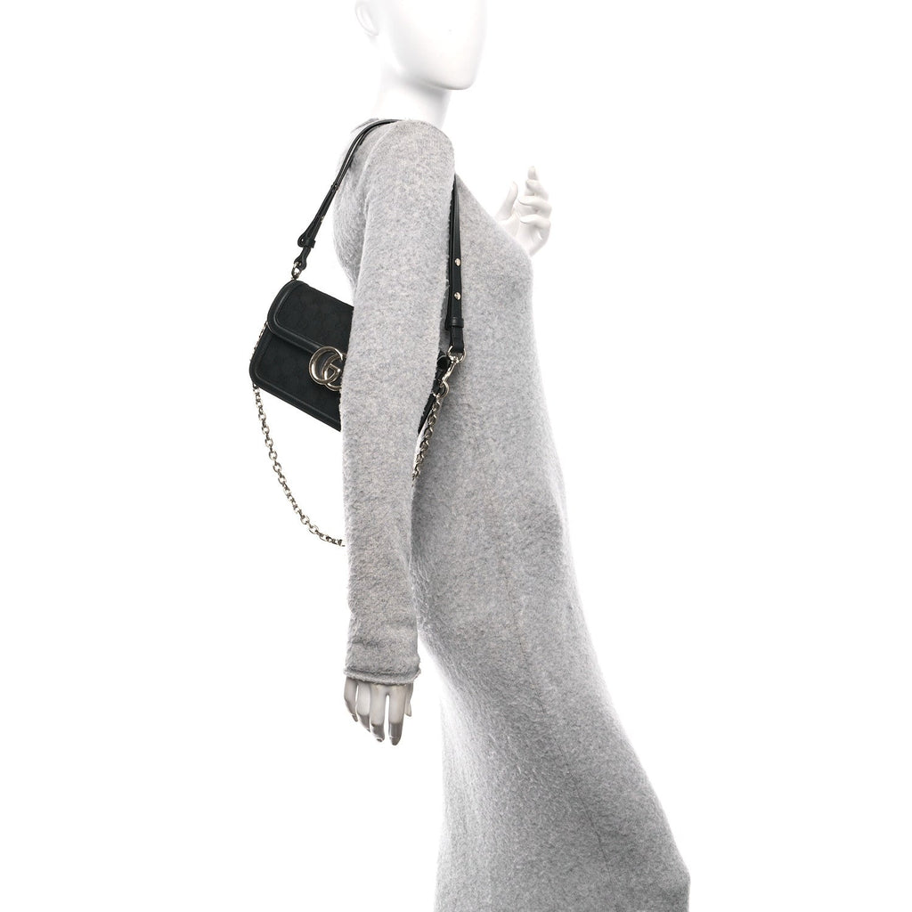 Monogram Go Small Shoulder Bag Black