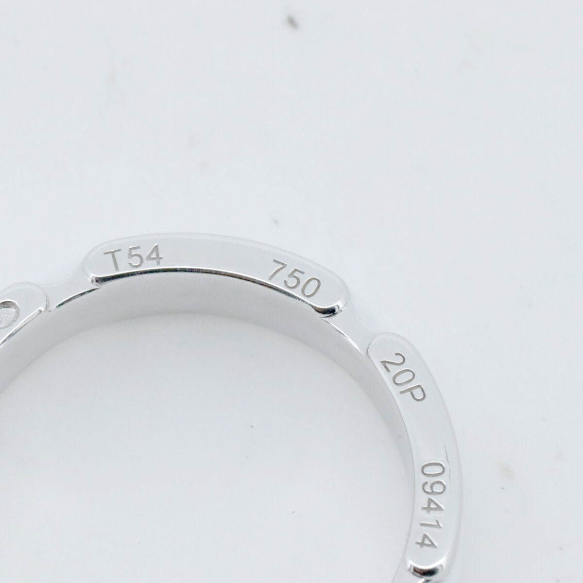 Chanel Ultra Collection Au750 White Gold Ceramic Ring Size 13.5